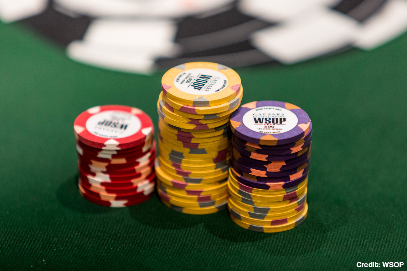The iconic WSOP-branded chips